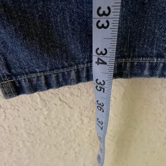 NY Jeans Blue Denim Skirt Maxi‎ skirt With Slit Western Boho Country Street - Picture 5 of 6